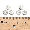 Brass Rhinestone Spacer Beads X-RSB04C14-2