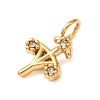 304 Stainless Steel with Crystal Rhinestone Charms RB-CBA5270-12G-3