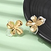 304 Stainless Steel Resin Stud Earrings SA-CBAF6AD-18G-C-3
