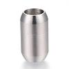 Tarnish Resistant 304 Stainless Steel Magnetic Clasps with Glue-in Ends STAS-G101-34P-1