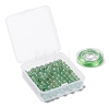 100Pcs 8mm Natural Green Aventurine Round Beads DIY-LS0002-11-7