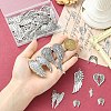 60Pcs 20 Styles Tibetan Style Alloy Pendants TIBEP-YW0012-42-3