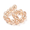 Electroplate Glass Bead Strands EGLA-J140-FR03-14mm-1
