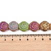 Painted Glass Beads Strands GLAA-F133-07C-4