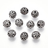 Tibetan Style Alloy Beads X-TIBE-Q063-120AS-NR-3