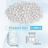 120Pcs Tibetan Style Alloy Rondelle Tube Bails FIND-PA0001-47S-2