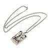 Non-Tarnish 304 Stainless Steel Tarot Pendant Necklaces NJEW-A026-01P-10-3