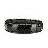 Non-magnetic Synthetic Hematite Beaded Stretch Bracelets for Men FS-WG73B41-03-1