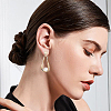 6 Pairs Brass Stud Earring Findings KK-BC0008-55-5