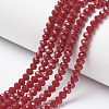 Opaque Solid Color Glass Beads Strands X-EGLA-A034-P10mm-D02-1