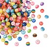 200Pcs Transparent Stripe Resin Beads RESI-SP0001-45-1