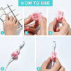 Yeah Gesture Thumb Shape Plastic Cable Organizer Clips PL-FZCA1FC-01A-2