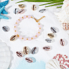   50Pcs 5 Color Electroplated Shell Beads BSHE-PH0003-23-5