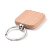Natural Wood Keychain LS-HJEW-P008-05-2