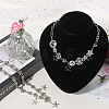2Pcs 2 Styles Alloy Star Necklace Sets for Women NJEW-SC0001-51-3