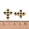 304 Stainless Steel & Enamel Pendants STAS-T073-62A-G-3