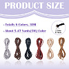 30M 6 Colors Polyester Elastic Cords EC-TA0001-07A-4