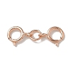 S925 Sterling Silver Double Spring Ring Clasps STER-R003-07RG-1