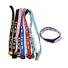 Word WWJD Polyester Adjustable String Bracelets BJEW-K300-01-1