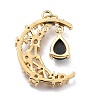 Brass Micro Pave Cubic Zirconia Pendants ZIRC-H122-04G-03-4