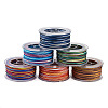 Elecrelive 6 Rolls 6 Colors Segment Dyed Polyester Thread OCOR-EL0001-01A-2