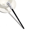 Resin with Plastic Imitation Pearl Beads Hair Sticks PW-WG37944-01-1