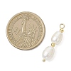 3Pcs 3 Styles Natural Pearl Rice Pendants PALLOY-JF04739-2