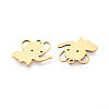 201 Stainless Steel Pendants STAS-T073-39G-2