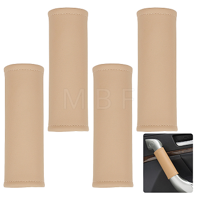 Eco-friendly Leather Car Door Handle Protective Cover FIND-WH0139-972A-1
