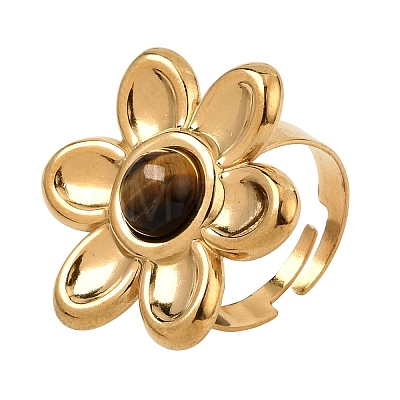 304 Stainless Steel Cuff Open Rings for Women GG-CBA7994-02G-11-1