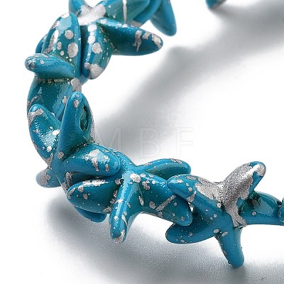 Synthetic Turquoise Dyed Beads Strands G-P507-04O-1