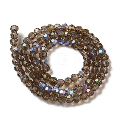 Electroplate Transparent Glass Beads Strands LS-EGLA-A035-T4mm-L16-1