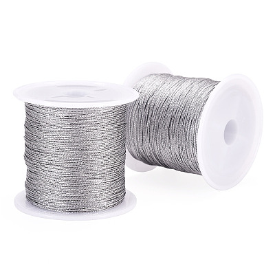 2 Rolls Round PET Metallic Thread MCOR-TADJ0001-01B-02-1