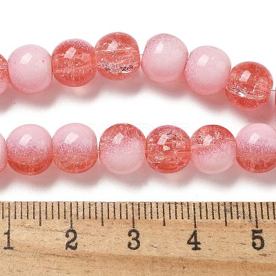 Crackle Glass Beads Strands GLAA-U001-8mm-13-1