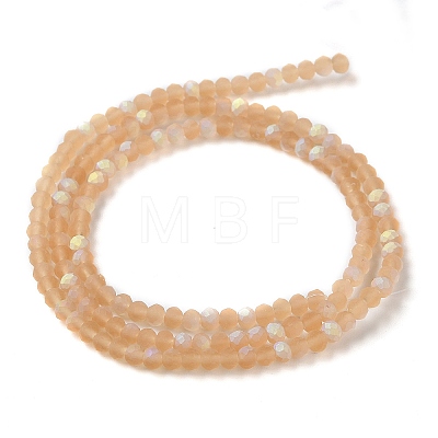 Imitation Jade Glass Beads Strands EGLA-A034-T2mm-MB23-1