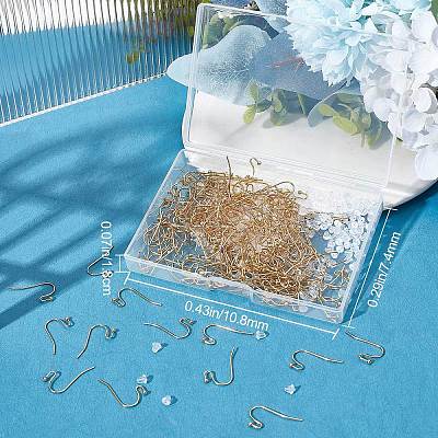200Pcs 316 Surgical Stainless Steel Earring Hooks STAS-BBC0001-89-1