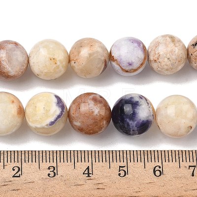Natural Purple Opal Beads Strands G-L642-B21-12mm-1