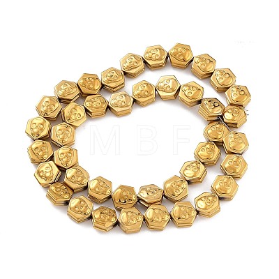 Electroplate Synthetic Non-magnetic Hematite Beads Strands G-I317-01E-1