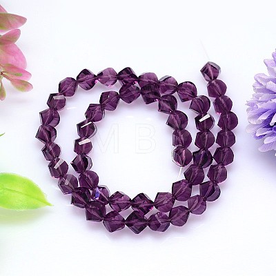 Faceted Polyhedron Imitation Austrian Crystal Bead Strands G-M183-10mm-11A-1