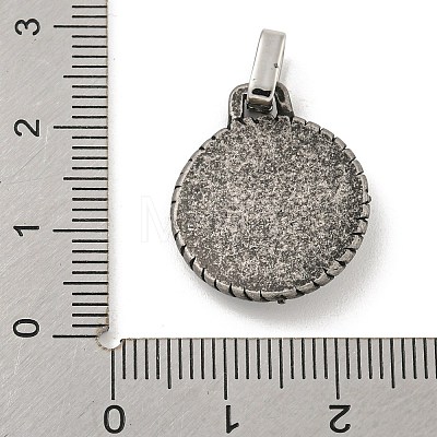 304 Stainless Steel Pendants STAS-F307-07B-1