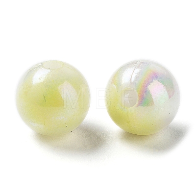 Two Tone Opaque Acrylic Beads SACR-P024-01A-W07-1