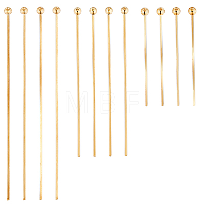 CREATCABIN 180Pcs 3 Styles Brass Ball Head Pins KK-CN0003-01-1