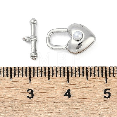 Brass Toggle Clasps KK-K391-08P-1