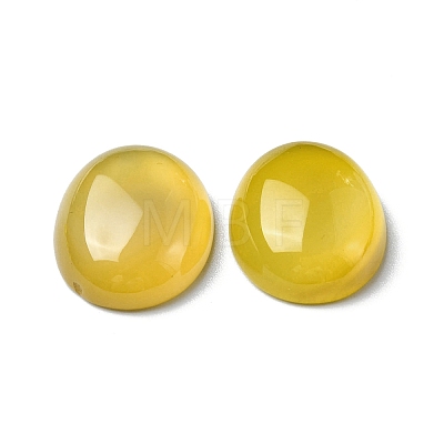 Natural Yellow Agate Cabochons G-A029-01-06-1