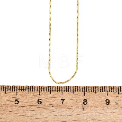0.8MM Brass Box Chain Adjustable Slider Necklaces KK-H533-09B-G-1