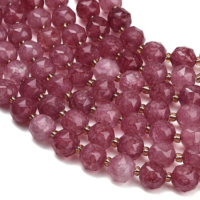 Dyed Imitation Jade Glass Beads Strands GL-Z001-02A-07-1