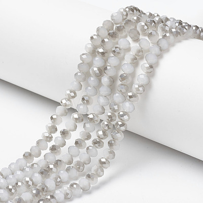 Electroplate Glass Beads Strands EGLA-A034-J3mm-E05-1