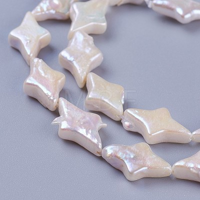 Natural Cultured Freshwater Pearl Beads Strands PEAR-F010-15-1