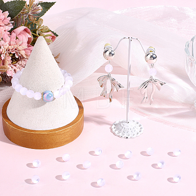 120Pcs Transparent Resin Beads RESI-PA0001-23A-1