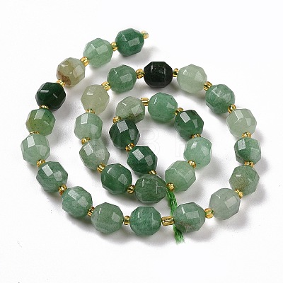 Natural Green Aventurine Beads Strands G-G990-F03-1